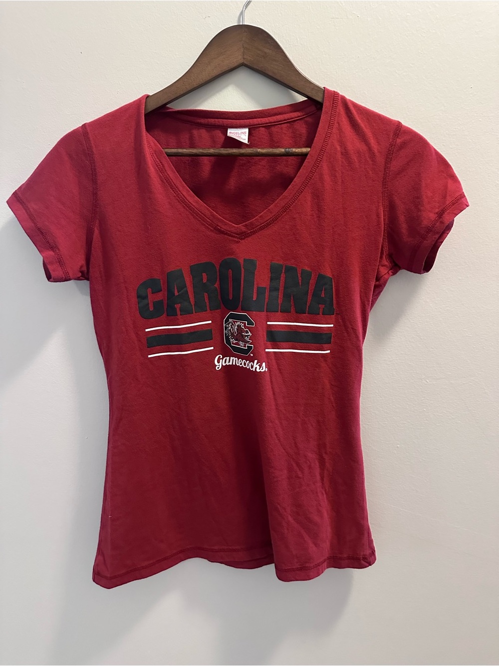 Carolina Gamecocks Women's Red V-Neck Tee